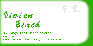 vivien biach business card